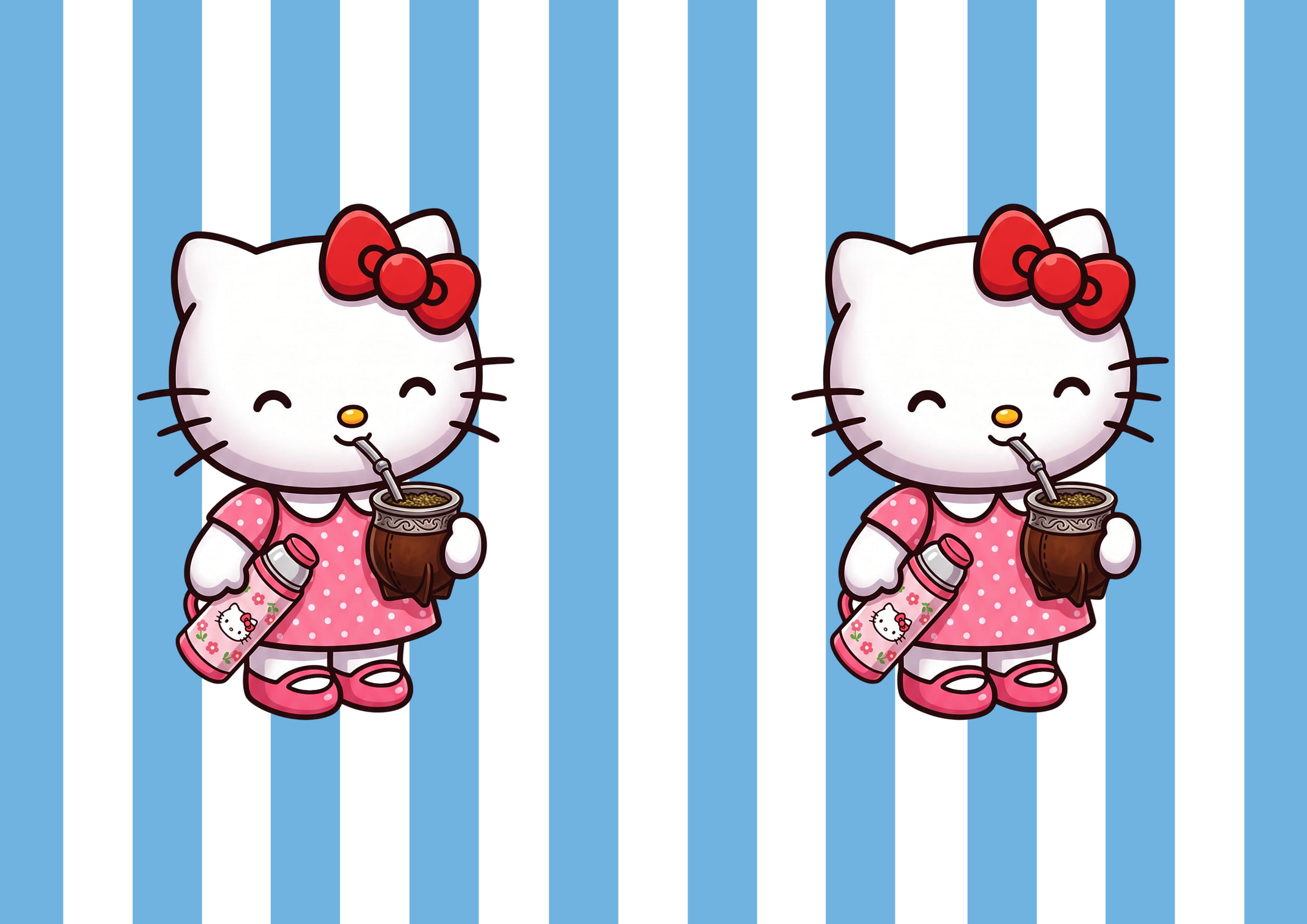 Diseño A4 Hello Kitty 2d