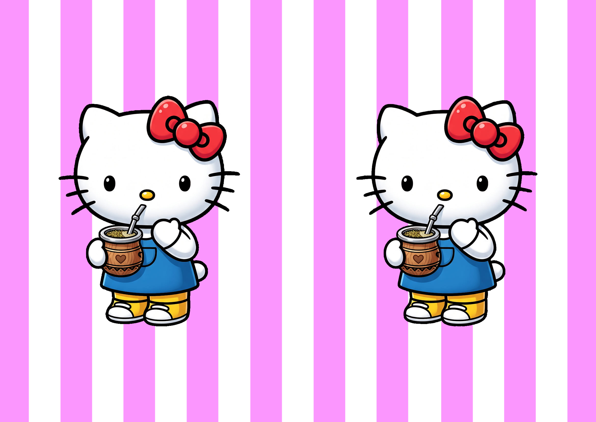 Diseño A4 Hello Kitty e