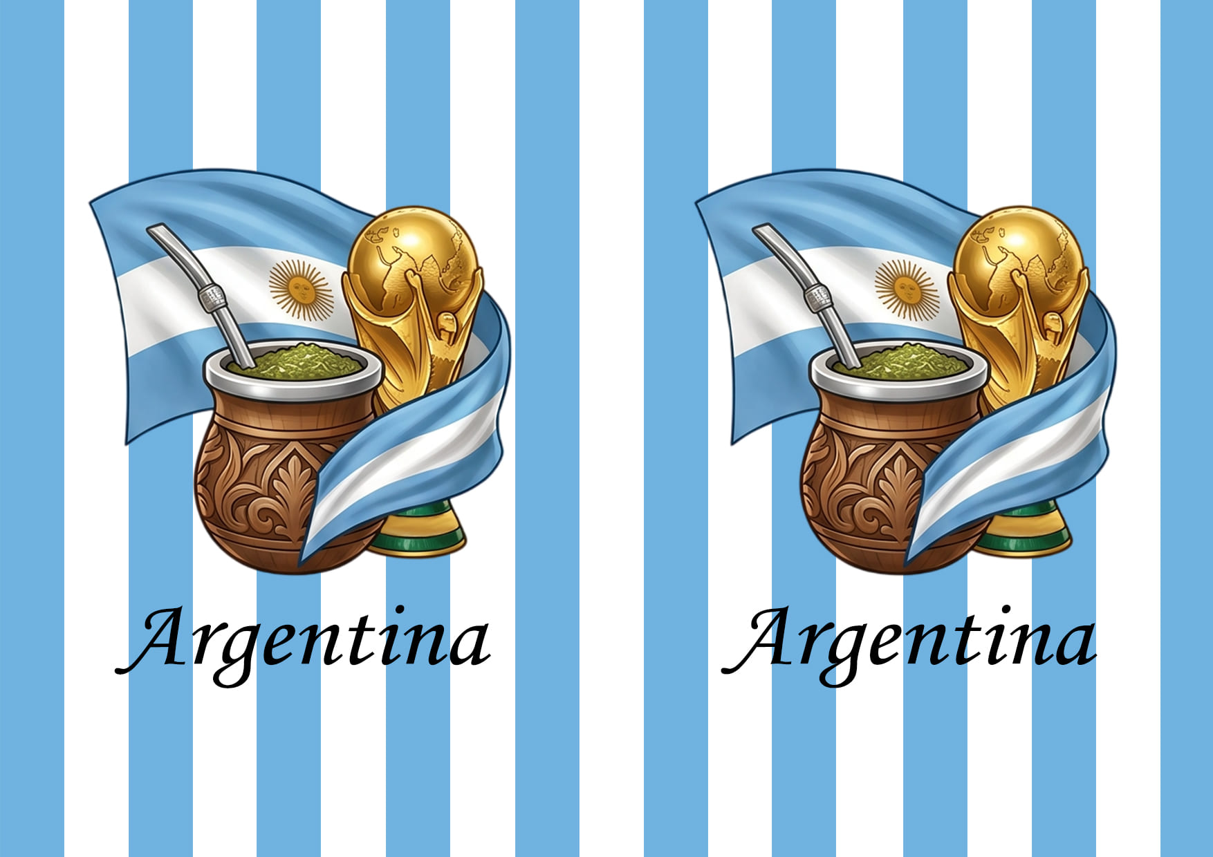 Diseño A4 Selección Argentina 2-6
